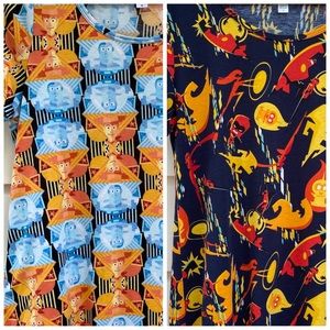 2 Disney LuLaRoe Classic T’s M medium